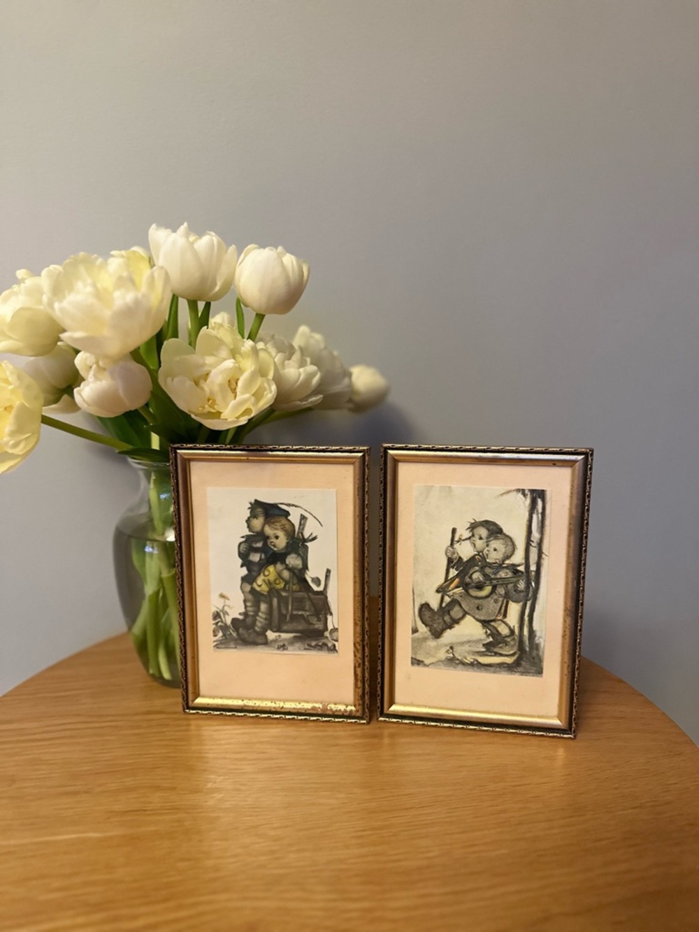 Vintage Pair of Hummel Framed Prints